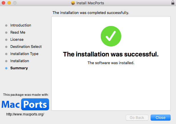 install macports command line